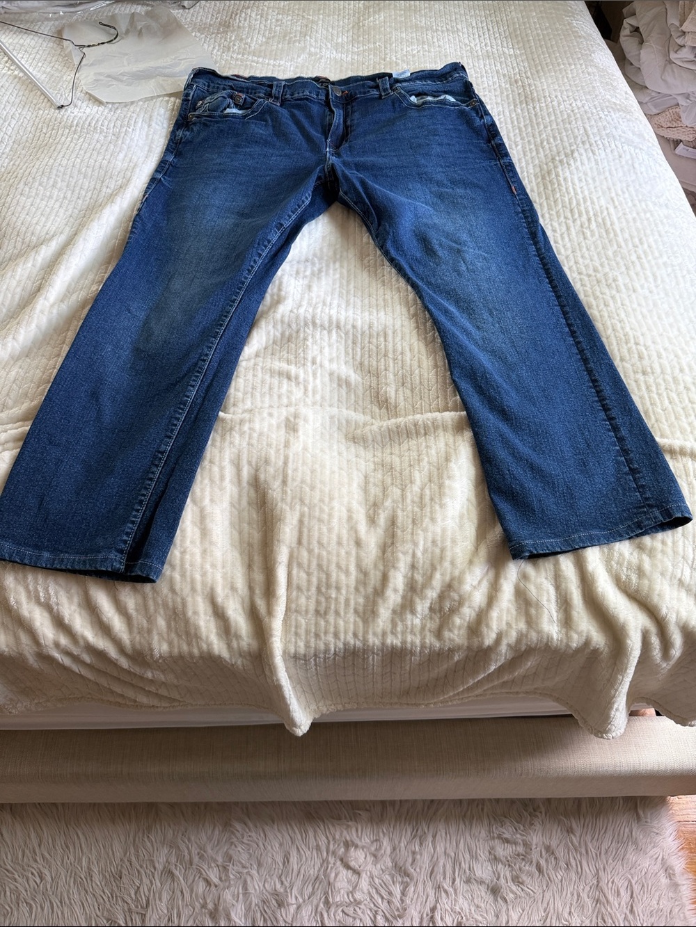 True Religion Men's Dark Blue Relaxed Jeans